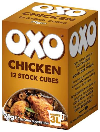 Oxo Chicken Stock Cubes 12s