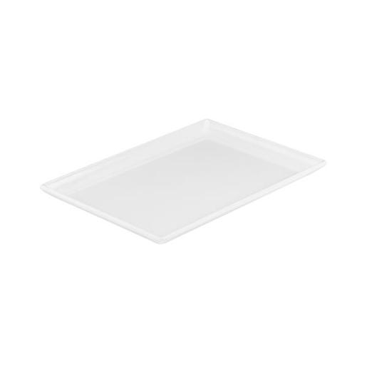 MELAMINE WHITE RECTANGLE PLATTER 300X200MM 1EA