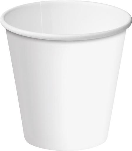 WHITE BOUTIQUE SINGLE WALL CUP 6OZ (CA-SW6-WHT) 50S