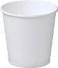 CUP SINGLE WALL WHITE PP HOT (CA-SW4-WHT) 118ML