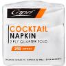 COCKTAIL NAPKINS WHITE 2PLY 250S