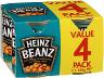BAKED BEANS IN TOMATO SAUCE 4 PACK 130GM